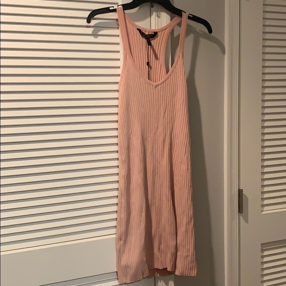 BCBG blush body con dress NWT